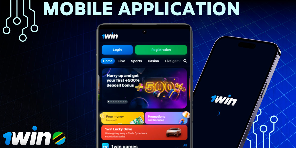 1Win Tanzania offers a mobile app