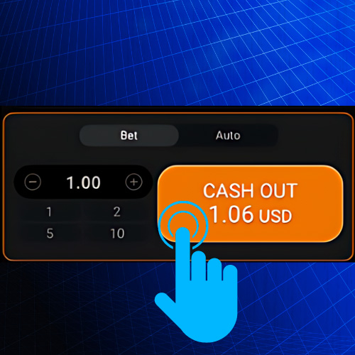 Click the Cash Out 1Win Aviator button